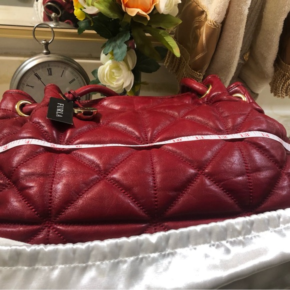 FURLA Shopper Handbag,Gorgeous Cherry Red, Dust bag, PRICE REDUCED! - Picture 8 of 10